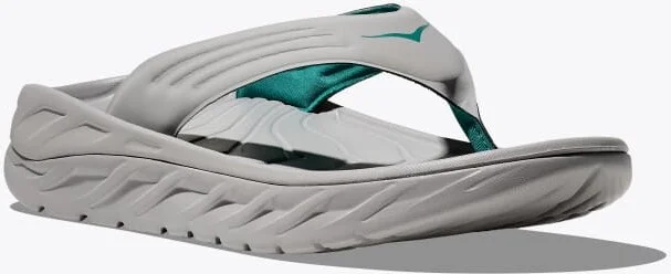 HOKA Men's Ora Recovery Flip Shoes in Stellar Grey/Oceanic - Image 6