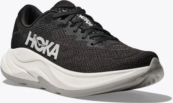 HOKA Men's Rincon 4 Shoes in Black/White - Image 6