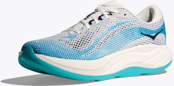 HOKA Men's Rincon 4 Shoes in Frost/Skyward Blue - Image 3