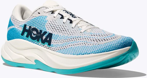 HOKA Men's Rincon 4 Shoes in Frost/Skyward Blue - Image 6
