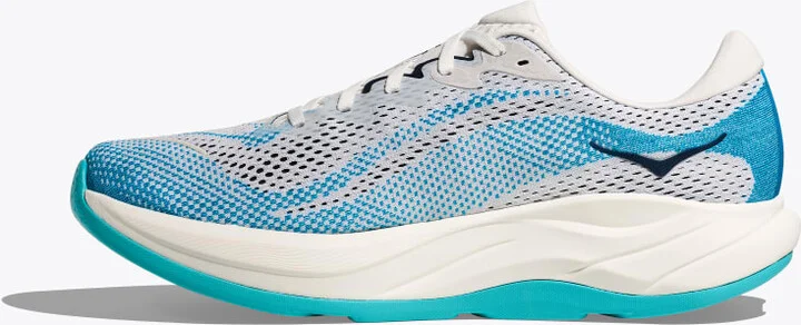HOKA Men's Rincon 4 Shoes in Frost/Skyward Blue - Image 8