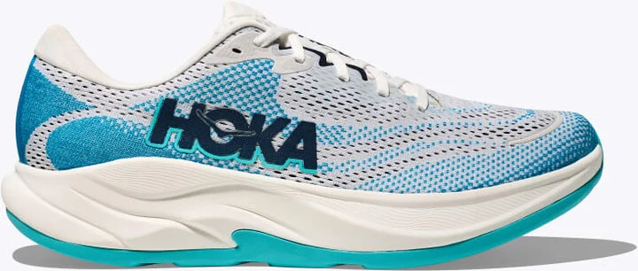 HOKA Men's Rincon 4 Shoes in Frost/Skyward Blue