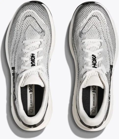 HOKA Men's Rincon 4 Shoes in White/Black - Image 2