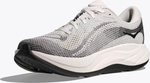 HOKA Men's Rincon 4 Shoes in White/Black - Image 3