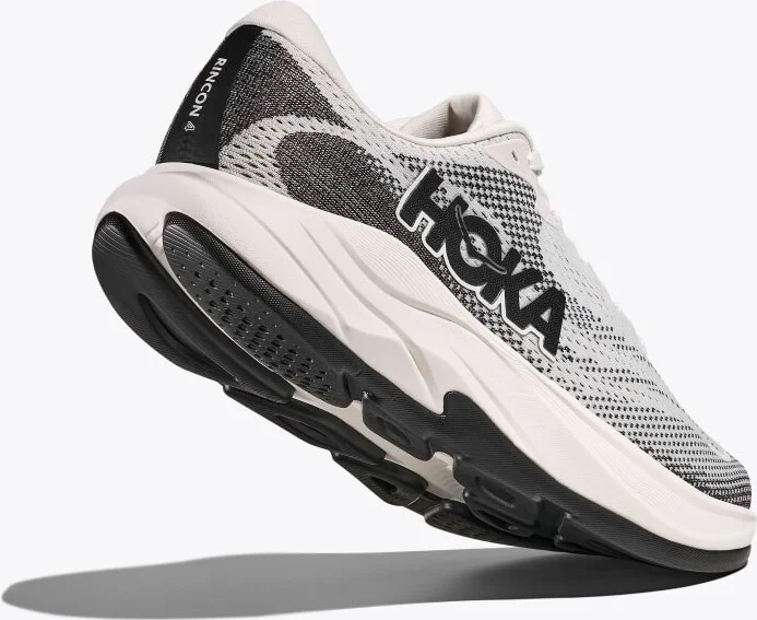 HOKA Men's Rincon 4 Shoes in White/Black - Image 4
