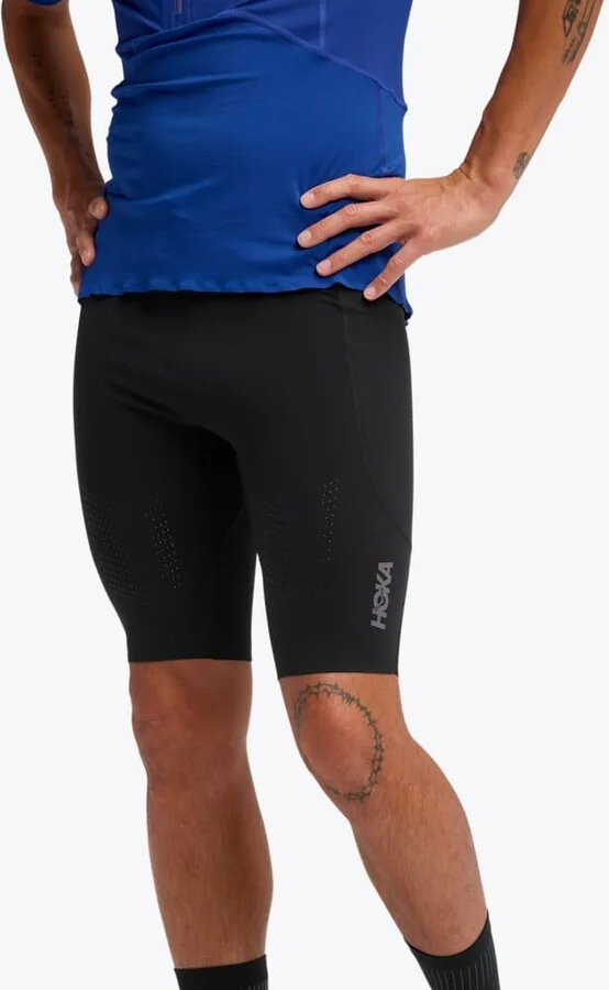 HOKA Men's SkyBreeze Half Tight Shoes in Black