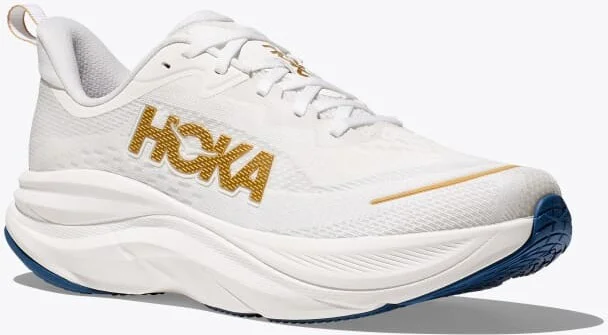 HOKA Men's Skyflow Shoes in Frost/Gold - Image 6