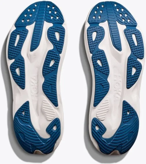 HOKA Men's Skyflow Shoes in Frost/Gold - Image 7