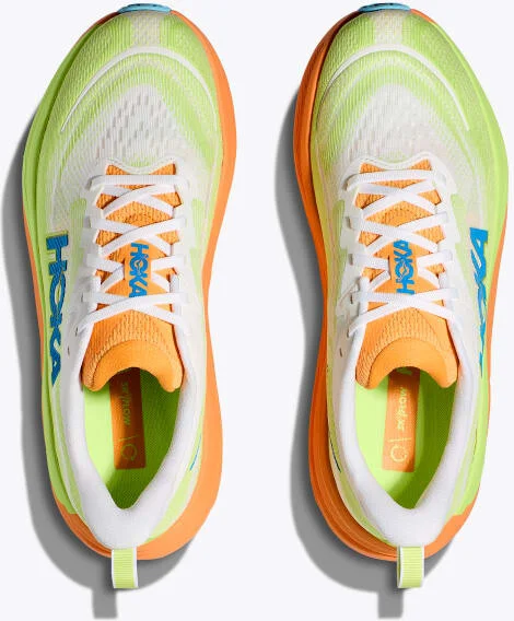HOKA Men's Skyflow Shoes in Frost/Solar Flare - Image 2
