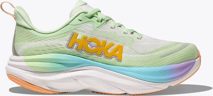 HOKA Men's Skyflow Shoes in Luna Moth/White