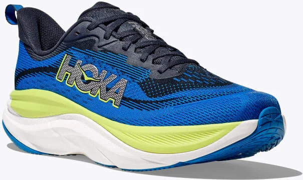 HOKA Men's Skyflow Shoes in Varsity Navy/Electric Cobalt - Image 6