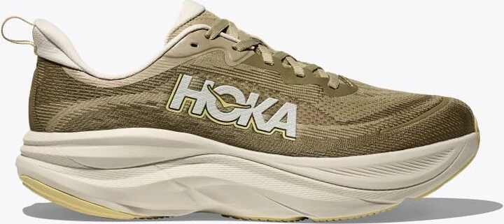 HOKA Men's Skyflow Shoes in Wild Mushroom/Grassland
