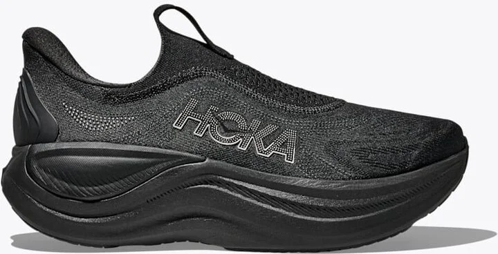 HOKA Men's Skyward Laceless in Black/Black