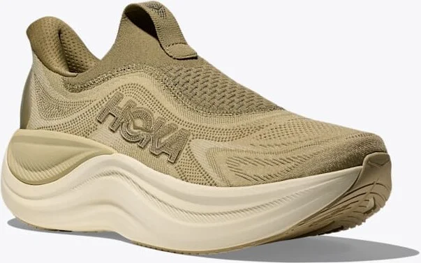 HOKA Men's Skyward Laceless in Grassland/Wild Mushroom - Image 6