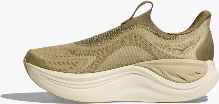 HOKA Men's Skyward Laceless in Grassland/Wild Mushroom - Image 8