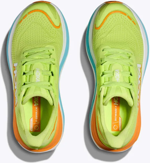 HOKA Men's Skyward X Shoes in Lettuce/Cloudless - Image 2