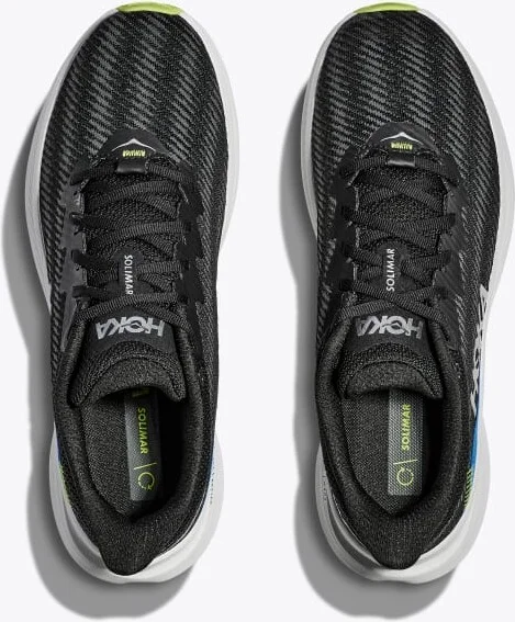 HOKA Men's Solimar Shoes in Black/Lettuce - Image 2
