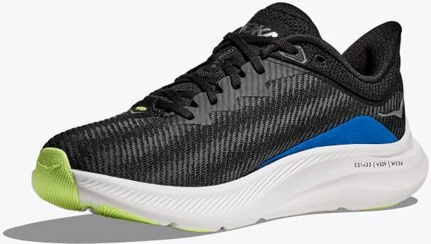 HOKA Men's Solimar Shoes in Black/Lettuce - Image 3