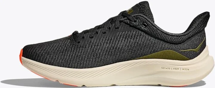 HOKA Men's Solimar Shoes in Black/Truffle Salt - Image 8