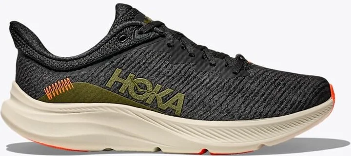 HOKA Men's Solimar Shoes in Black/Truffle Salt