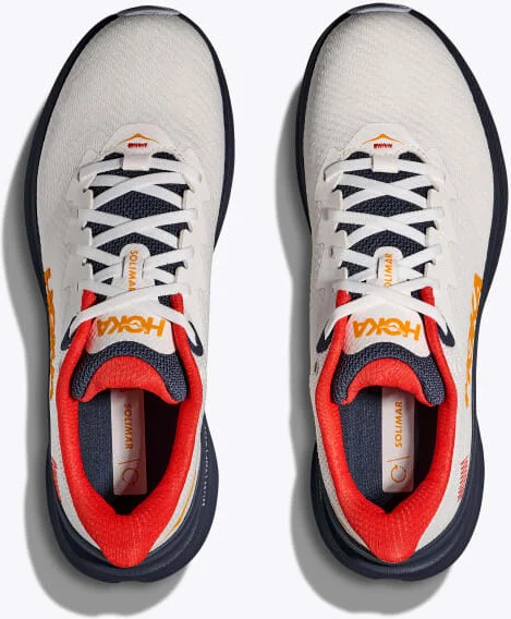 HOKA Men's Solimar Shoes in White/Nautical Dusk - Image 2