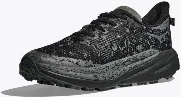 HOKA Men's Speedgoat 6 GTX Shoes in Black/Outer Orbit - Image 3