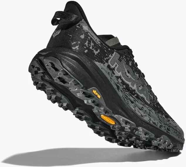 HOKA Men's Speedgoat 6 GTX Shoes in Black/Outer Orbit - Image 4