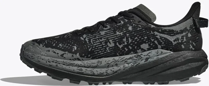 HOKA Men's Speedgoat 6 GTX Shoes in Black/Outer Orbit - Image 8