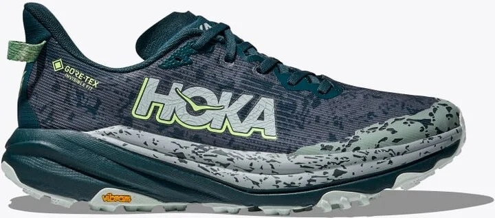 HOKA Men's Speedgoat 6 GTX Shoes in Blue Twilight/Druzy