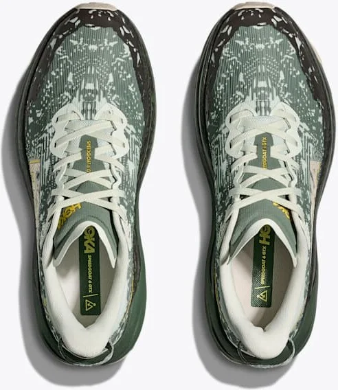 HOKA Men's Speedgoat 6 GTX Shoes in Sea Glass/Fern - Image 2