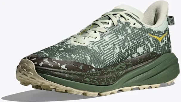 HOKA Men's Speedgoat 6 GTX Shoes in Sea Glass/Fern - Image 3