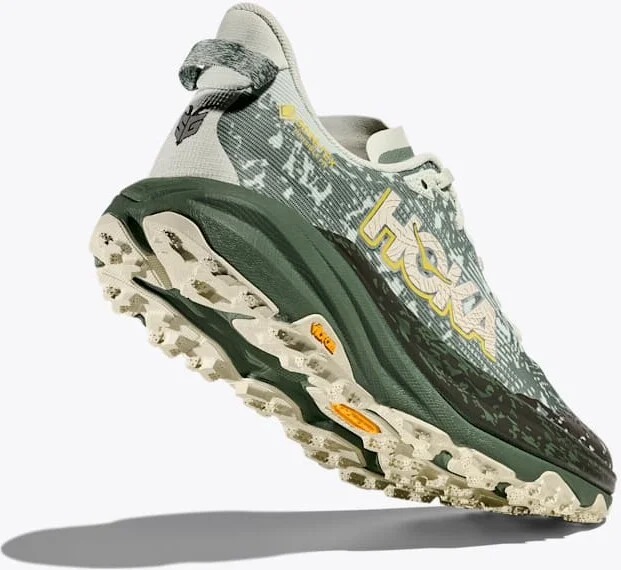 HOKA Men's Speedgoat 6 GTX Shoes in Sea Glass/Fern - Image 4