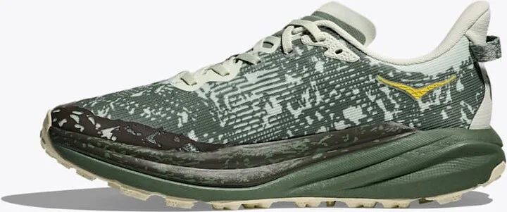 HOKA Men's Speedgoat 6 GTX Shoes in Sea Glass/Fern - Image 8