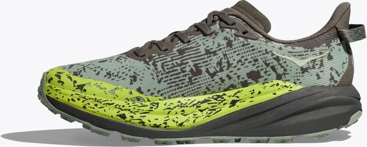 HOKA Men's Speedgoat 6 GTX Shoes in Slate/Aloe Vera - Image 8