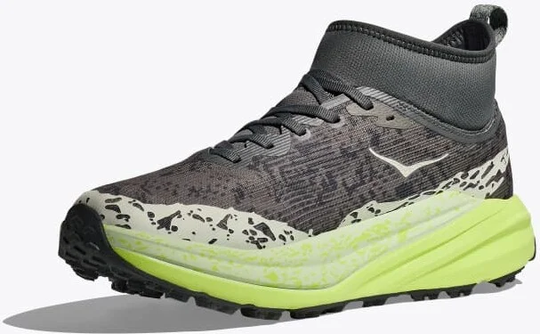 HOKA Men's Speedgoat 6 Mid GTX Shoes in Outer Orbit/Lettuce - Image 3