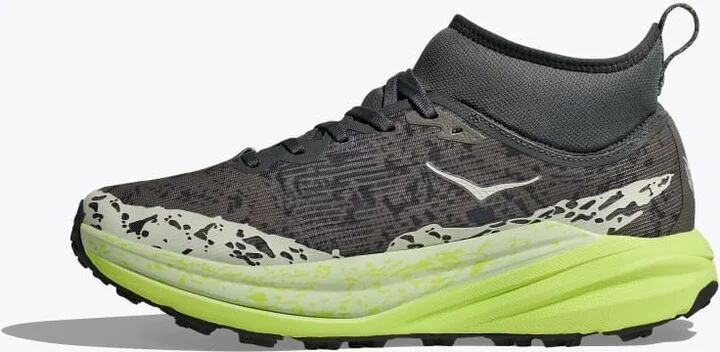 HOKA Men's Speedgoat 6 Mid GTX Shoes in Outer Orbit/Lettuce - Image 8