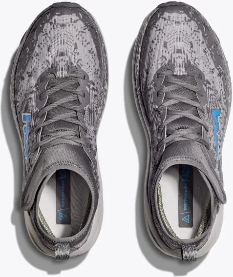 HOKA Men's Speedgoat 6 Mid GTX Shoes in Satellite Grey/Stardust - Image 2