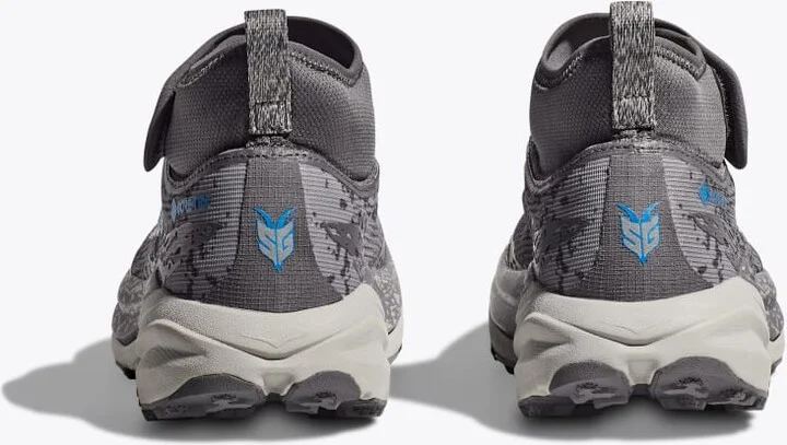 HOKA Men's Speedgoat 6 Mid GTX Shoes in Satellite Grey/Stardust - Image 5