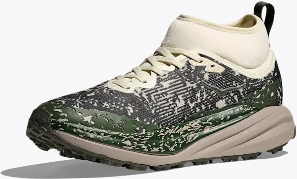 HOKA Men's Speedgoat 6 Mid GTX Shoes in Truffle Salt/Cement - Image 3
