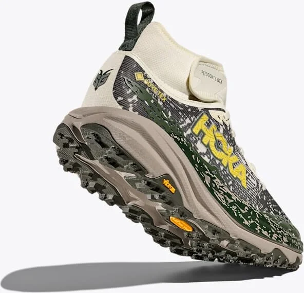 HOKA Men's Speedgoat 6 Mid GTX Shoes in Truffle Salt/Cement - Image 4