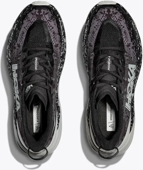 HOKA Men's Speedgoat 6 Shoes in Black/Stardust - Image 2