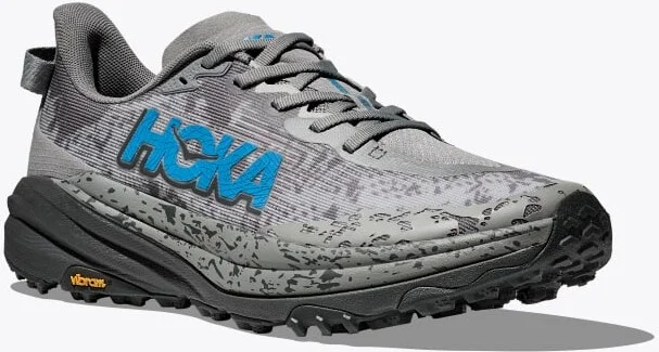 HOKA Men's Speedgoat 6 Shoes in Galactic Grey/Hoka Blue - Image 6