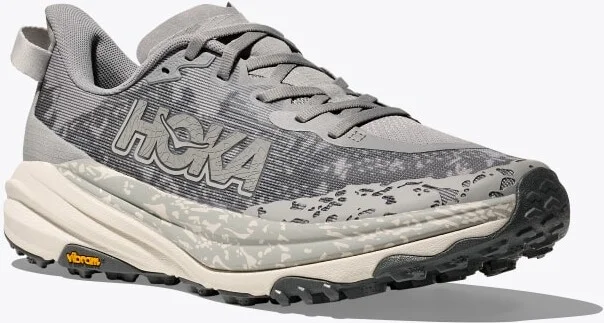 HOKA Men's Speedgoat 6 Shoes in Stellar Grey/Alabaster - Image 6