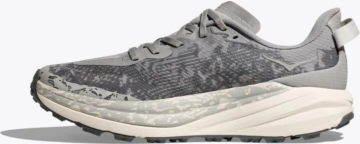 HOKA Men's Speedgoat 6 Shoes in Stellar Grey/Alabaster - Image 8