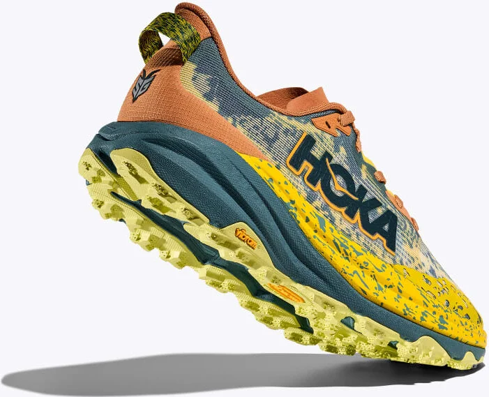 HOKA Men's Speedgoat 6 Shoes in Terra Cotta/Mountain Fog - Image 4
