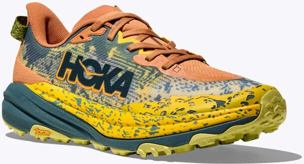 HOKA Men's Speedgoat 6 Shoes in Terra Cotta/Mountain Fog - Image 6
