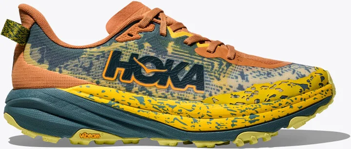 HOKA Men's Speedgoat 6 Shoes in Terra Cotta/Mountain Fog