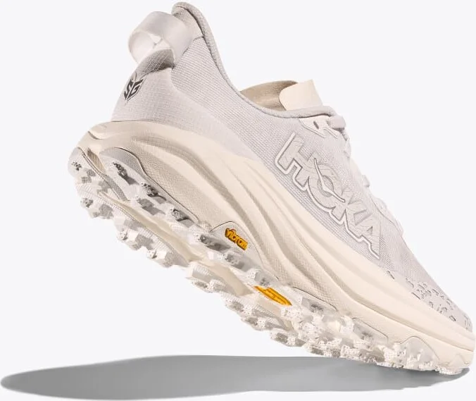 HOKA Men's Speedgoat 6 Shoes in White/Frost - Image 4