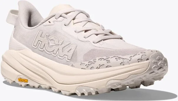 HOKA Men's Speedgoat 6 Shoes in White/Frost - Image 6