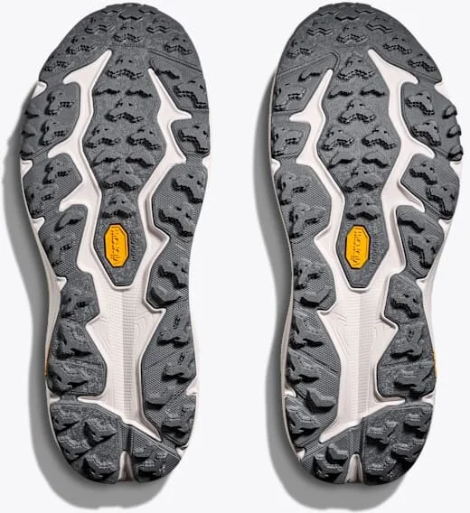 HOKA Men's Speedgoat 6 Shoes in White/Neon Tangerine - Image 7